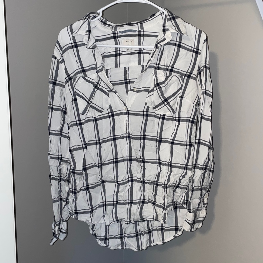 Pullover Half Button Down Shirt